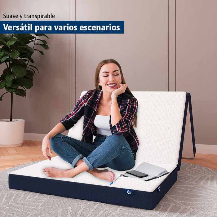 Colchón plegable BAMBOO FOLD Espuma de Alta Densidad