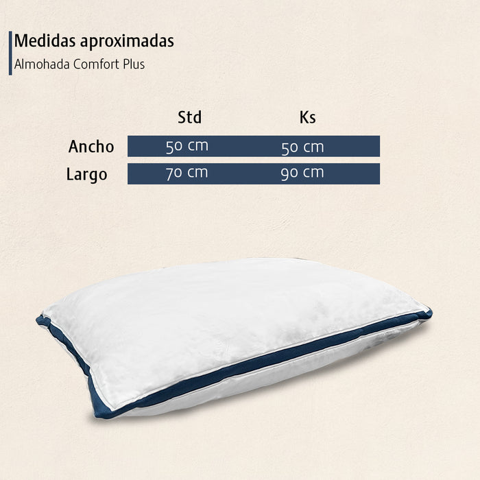 Almohada Comfort Plus Firme.