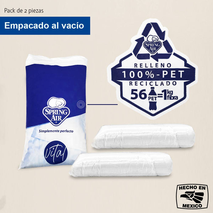 Paquete de 2 Almohadas Spring Air Vital