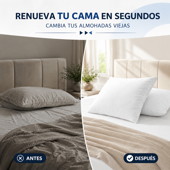 Paquete 2 Almohadas Memory Dream Standar – Firmeza media