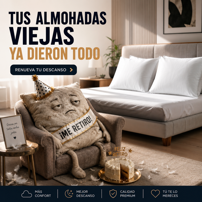 Paquete 2 Almohadas Memory Dream Standar – Firmeza media
