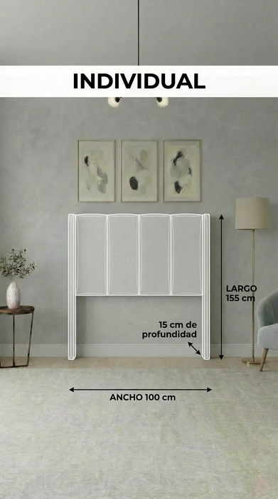 Base Cama Box Spring Tapizado en Tela Lino Gris | De Madera De Pino | Altura 26cm | Moderno Diseño Y Calidad Premium |  Minimalista | Muy Resistente Y Garantizado
