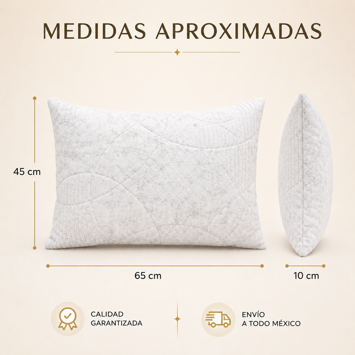MEMORY DREAM SENSATION  Almohadas de fibra de poliester, Paquete de 2, Almohadas de Lujo,  Tela Suave