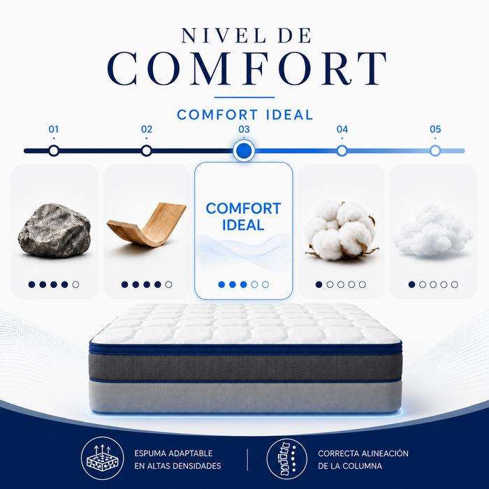 Colchón Bamboo Rest Memory Dream – Soporte Adaptable y Comodidad en Caja