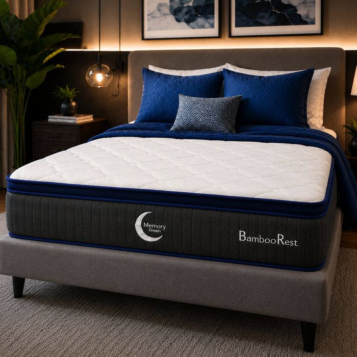 Colchón Bamboo Rest Memory Dream – Soporte Adaptable y Comodidad en Caja