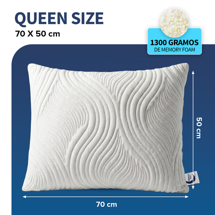 MEMORY DREAM THERAPY  Almohada de Memory Foam triturado, Almohada de Lujo,  Almohada de alta calidad