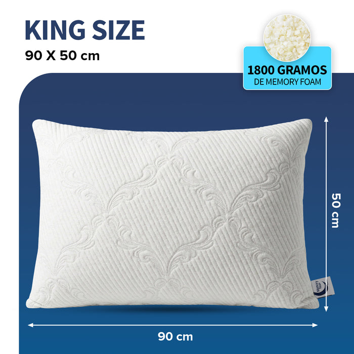 MEMORY DREAM THERAPY  Almohada de Memory Foam triturado, Almohada de Lujo,  Almohada de alta calidad