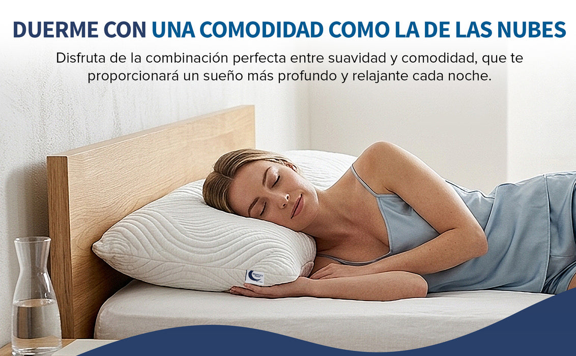 MEMORY DREAM THERAPY  Almohada de Memory Foam triturado, Almohada de Lujo,  Almohada de alta calidad