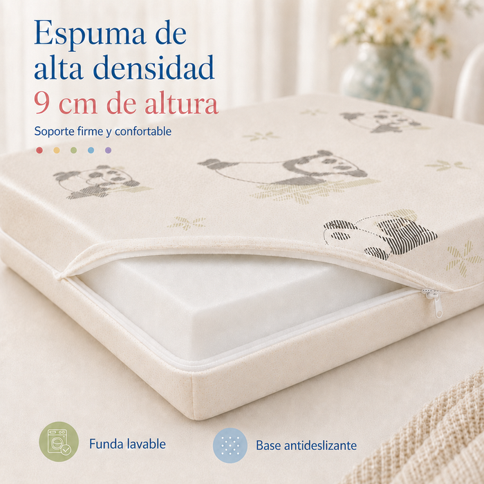 Colchón para Cuna de Bebé Memory Dream – Repelente a Líquidos con Funda Lavable