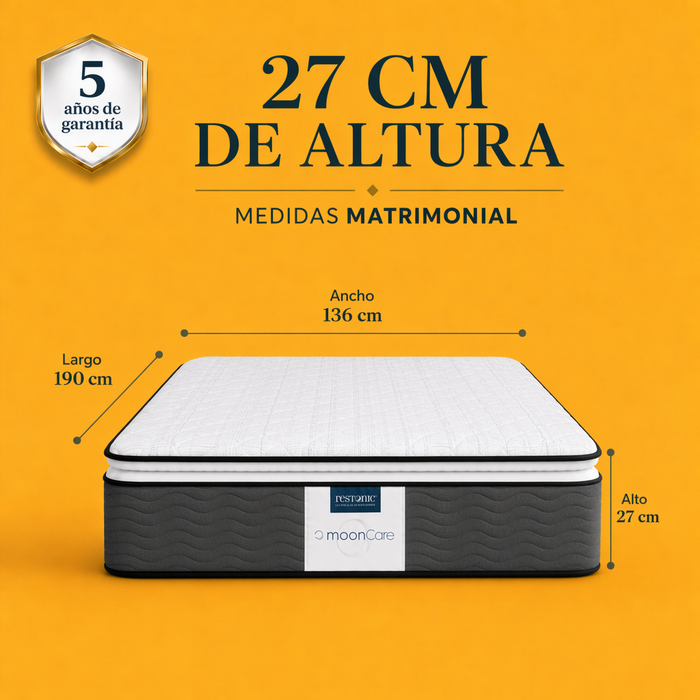 Colchón Park Restonic – Soporte Semifirme con Resortes Durables