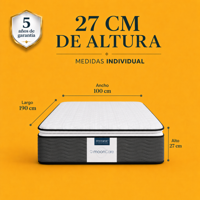 Colchón Park Restonic – Soporte Semifirme con Resortes Durables
