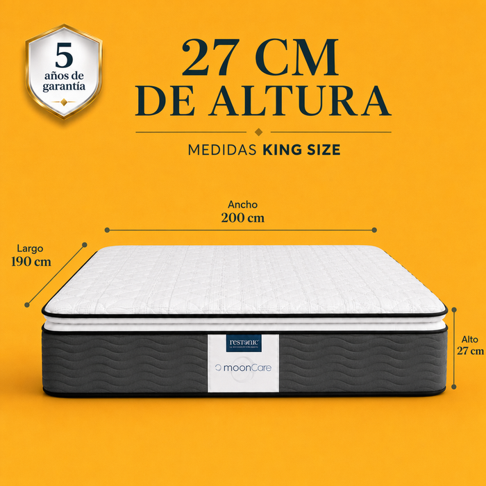 Colchón Park Restonic – Soporte Semifirme con Resortes Durables