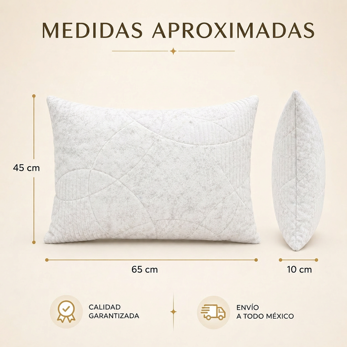 MEMORY DREAM SENSATION  Almohadas de fibra de poliester, Paquete de 2, Almohadas de Lujo,  Tela Suave