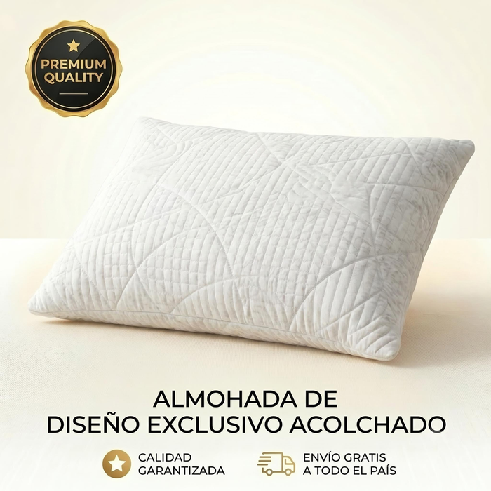 MEMORY DREAM SENSATION  Almohadas de fibra de poliester, Paquete de 2, Almohadas de Lujo,  Tela Suave