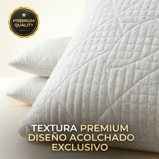 MEMORY DREAM SENSATION  Almohadas de fibra de poliester, Paquete de 2, Almohadas de Lujo,  Tela Suave