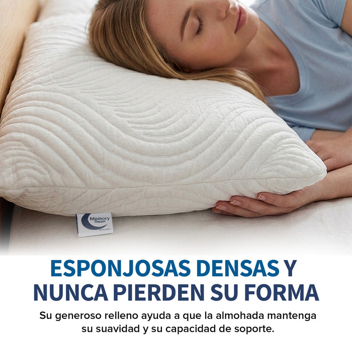 MEMORY DREAM THERAPY  Almohada de Memory Foam triturado, Almohada de Lujo,  Almohada de alta calidad