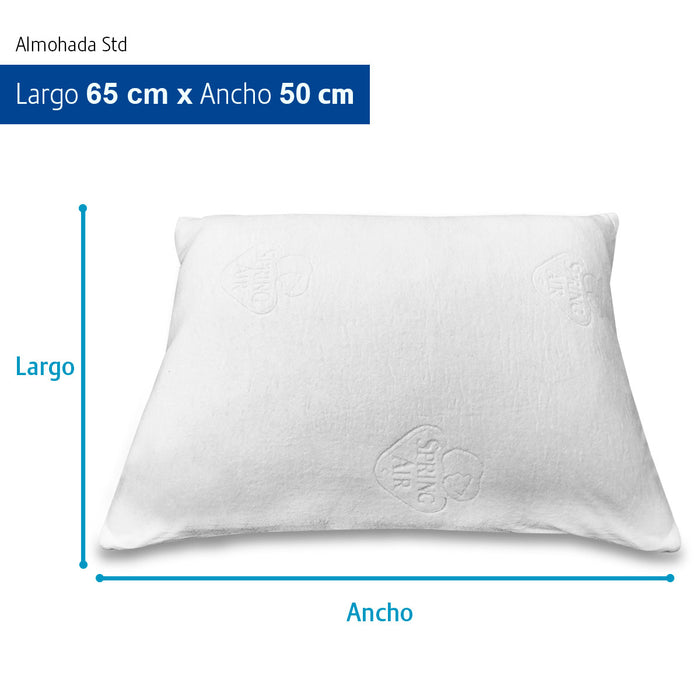 Almohada Spring Air Memory Foam Ajustable