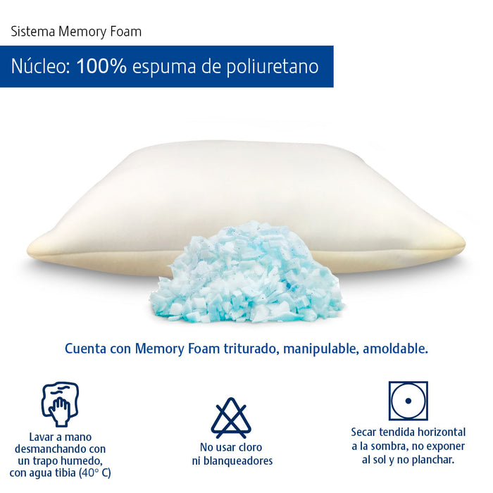 Almohada Spring Air Memory Foam Ajustable