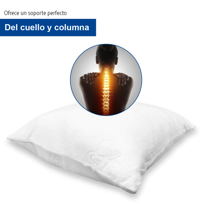 Almohada Spring Air Memory Foam Ajustable