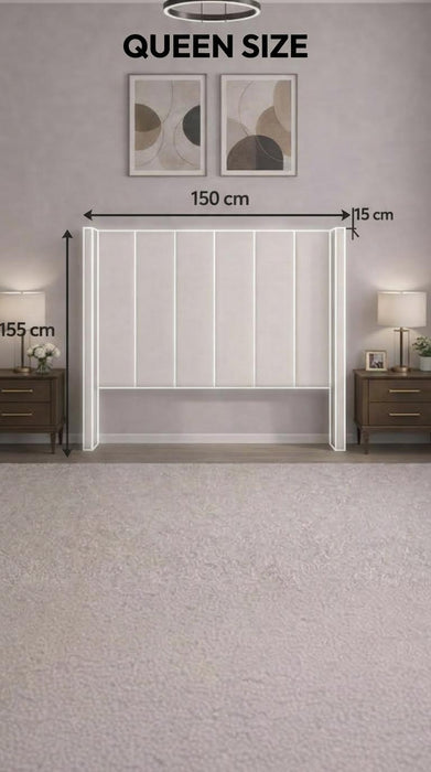 Cabecera Para Cama O Recamara Tapizada En Vinipiel Hanzo Gris | De Madera De Pino | Moderno Diseño Y Calidad Premium | Minimalista | Muy Resistente