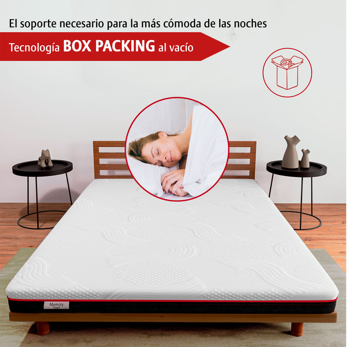 Colchón Memory Dream Red, Colchón en Caja de Memory Foam, Extra Confort