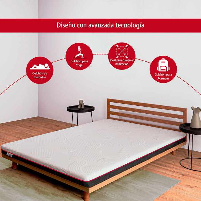 Colchón Memory Dream Red, Colchón en Caja de Memory Foam, Extra Confort