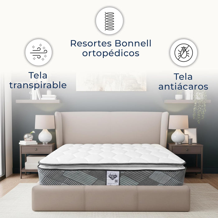 Colchón Spring Air Baggio – Confort Semi-Firme con Pillow Top