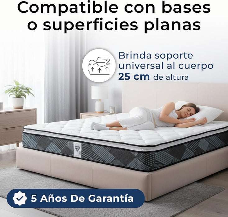 Colchón Spring Air Baggio – Confort Semi-Firme con Pillow Top