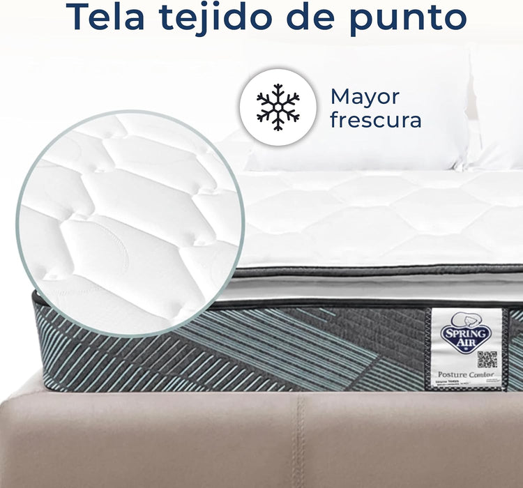 Colchón Spring Air Baggio – Confort Semi-Firme con Pillow Top