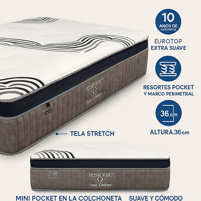 Colchón TRU COMFORT Restonic