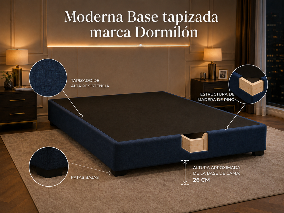 Paquete de Colchon America Madison con Base Box Almohadas y Protector Gratis