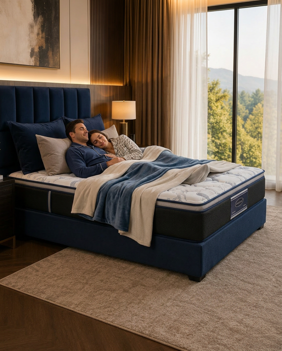 Paquete de Colchon America Madison con Base Box Almohadas y Protector Gratis